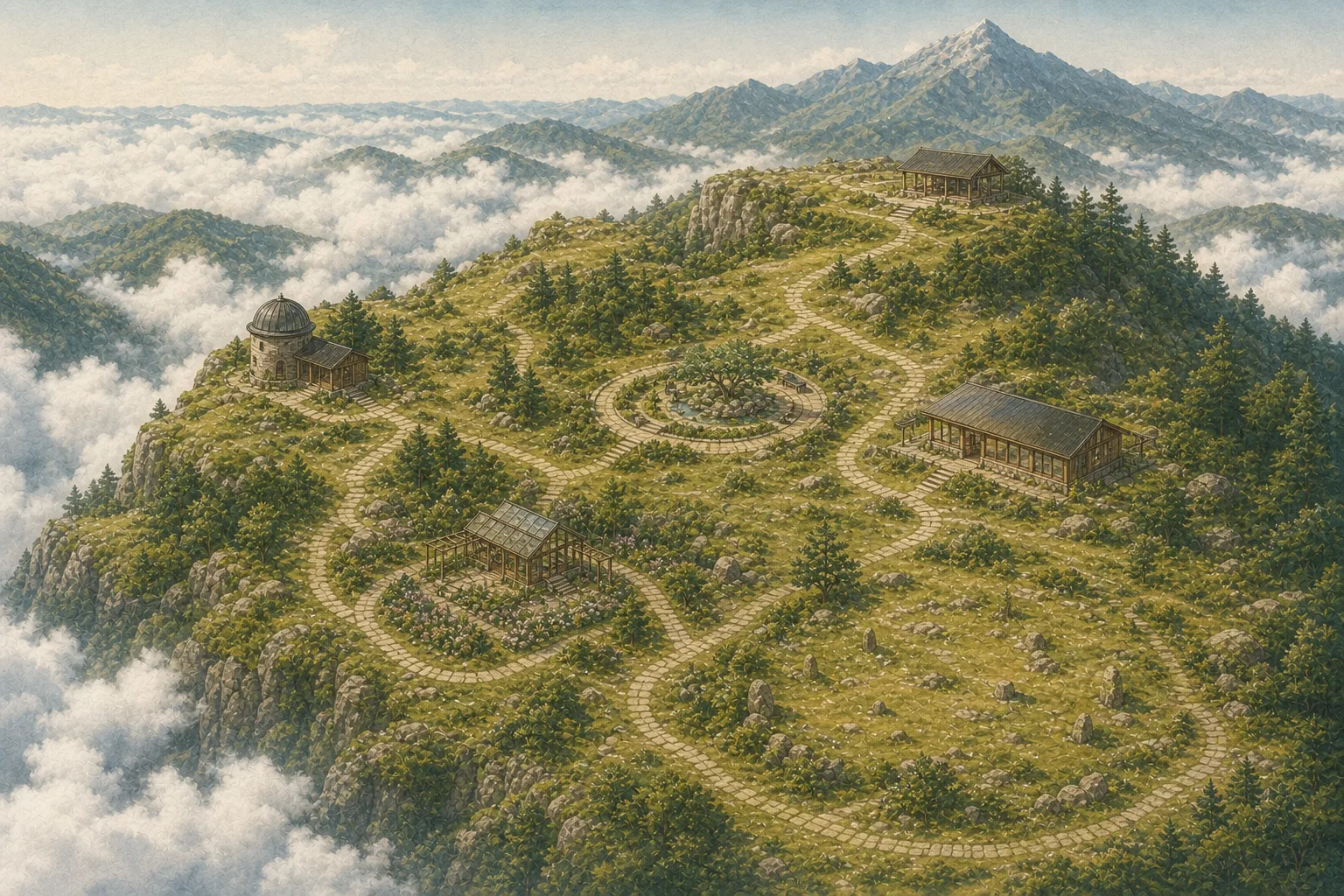 星落高原的地圖風景